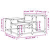 vidaXL Τραπεζάκι Σαλονιού Γκρι Sonoma 68 x 68 x 40 εκ. Επεξεργ. Ξύλο
