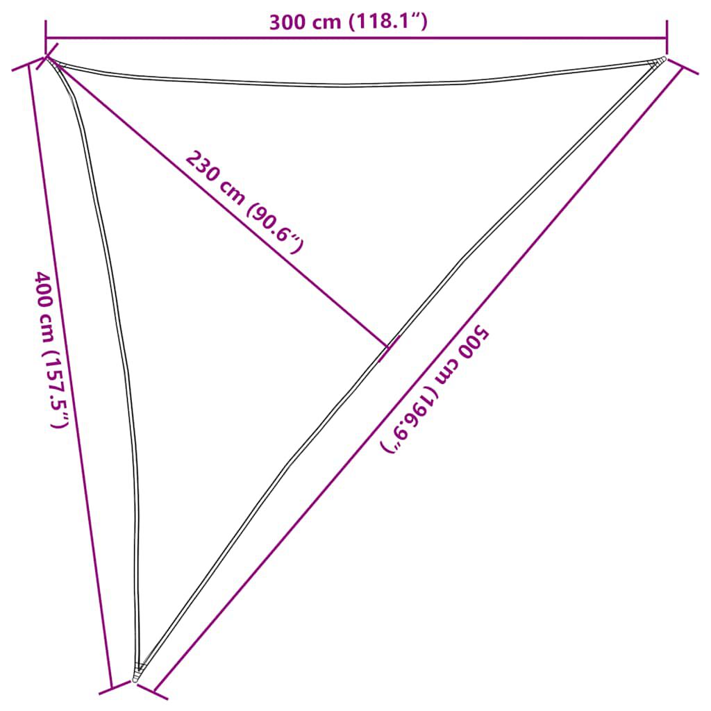 vidaXL Πανί Σκίασης Taupe 3 x 4 x 5 μ. από HDPE 160 γρ./μ²