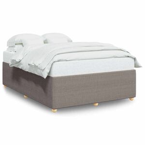 vidaXL &Sigma;&kappa;&epsilon;&lambda;&epsilon;&tau;ό&sigmaf; &Kappa;&rho;&epsilon;&beta;&alpha;&tau;&iota;&omicron;ύ &Chi;&omega;&rho;ί&sigmaf; &Sigma;&tau;&rho;ώ&mu;&alpha; Taupe 140x200 &epsilon;&kappa;. &Upsilon;&phi;&alpha;&sigma;&mu;ά&tau;&iota;&nu;&omicron;