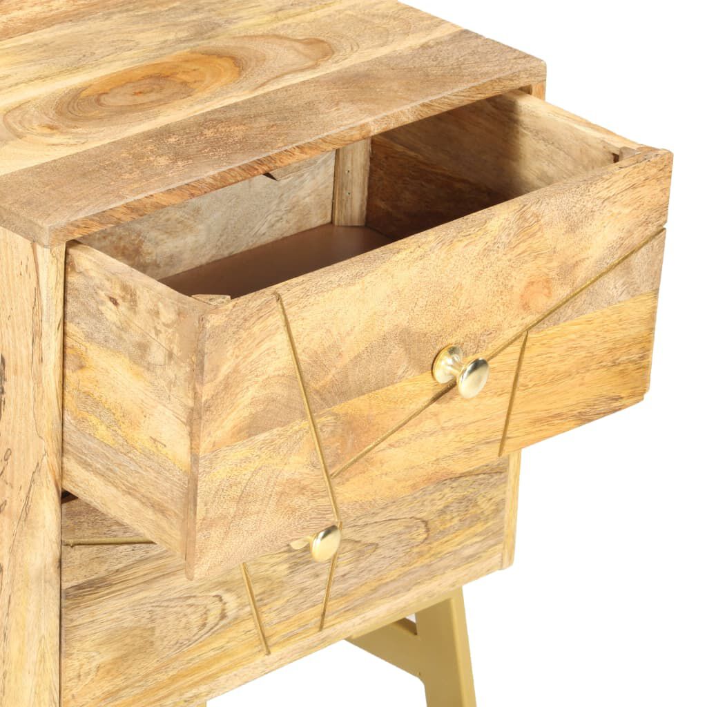 vidaXL Κομοδίνο 40 x 30 x 50 εκ. από Μασίφ Ξύλο Μάνγκο