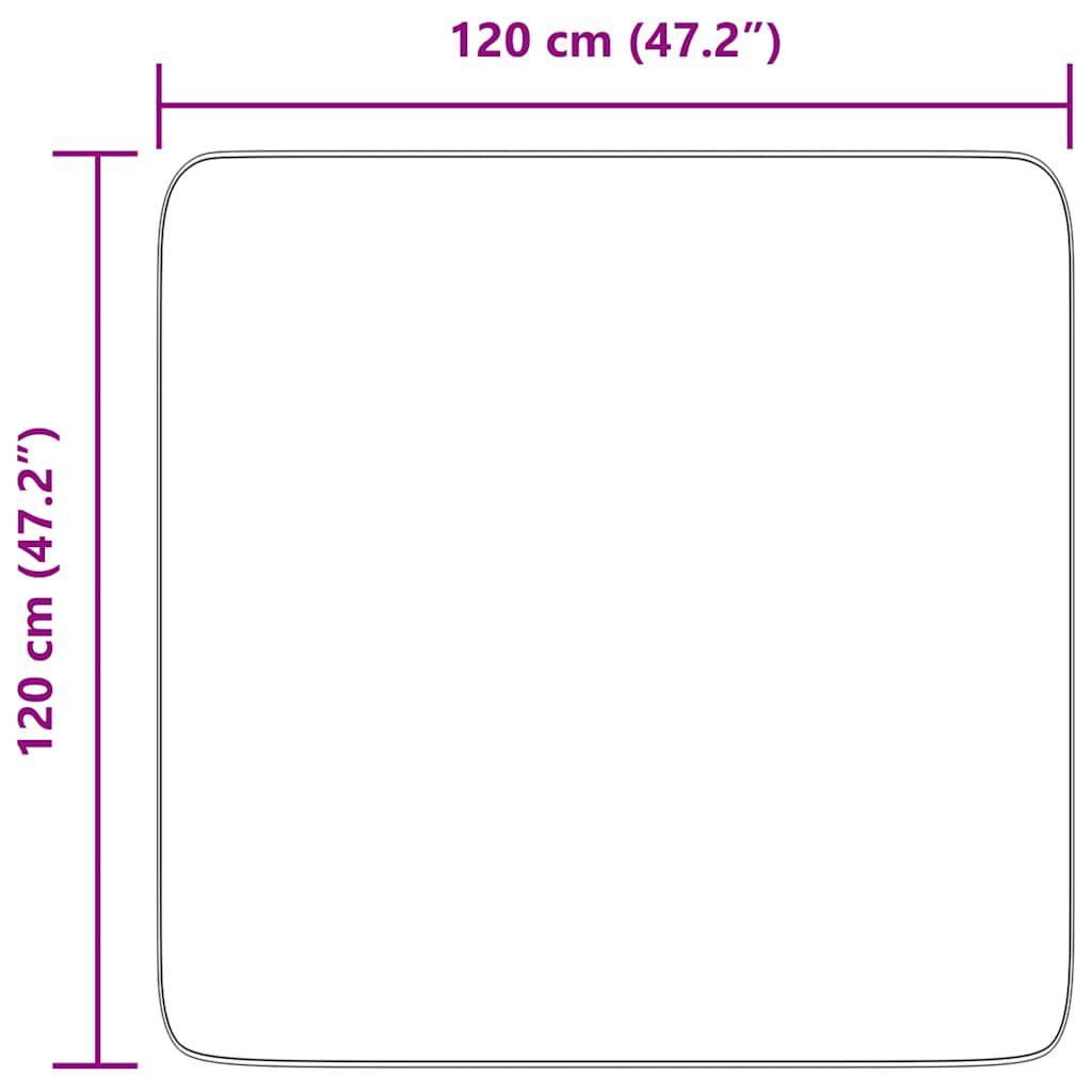vidaXL Χαλί Shaggy με Ψηλό Πέλος NAVARRA Μπεζ 120x120 εκ. πολυεστέρας