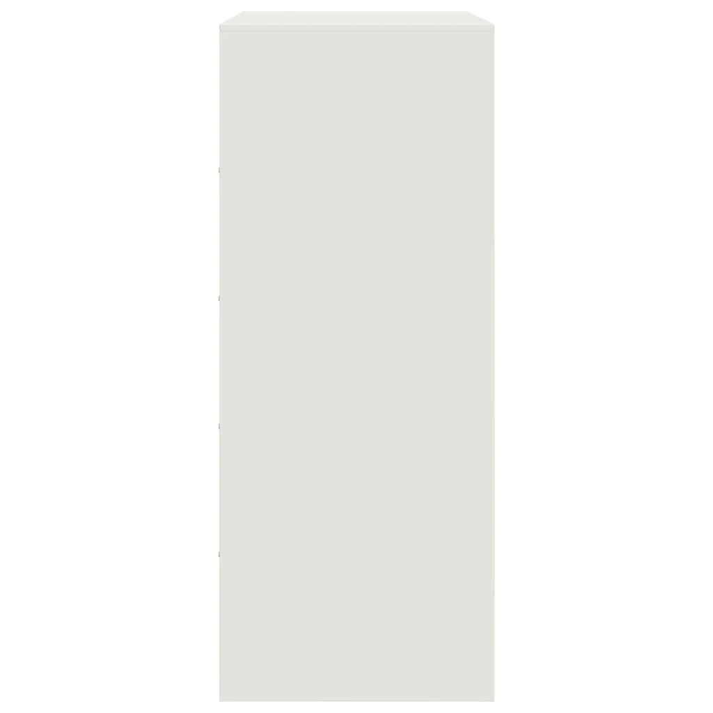 vidaXL Ντουλάπι Λευκό 67x39x95 εκ. από Ατσάλι
