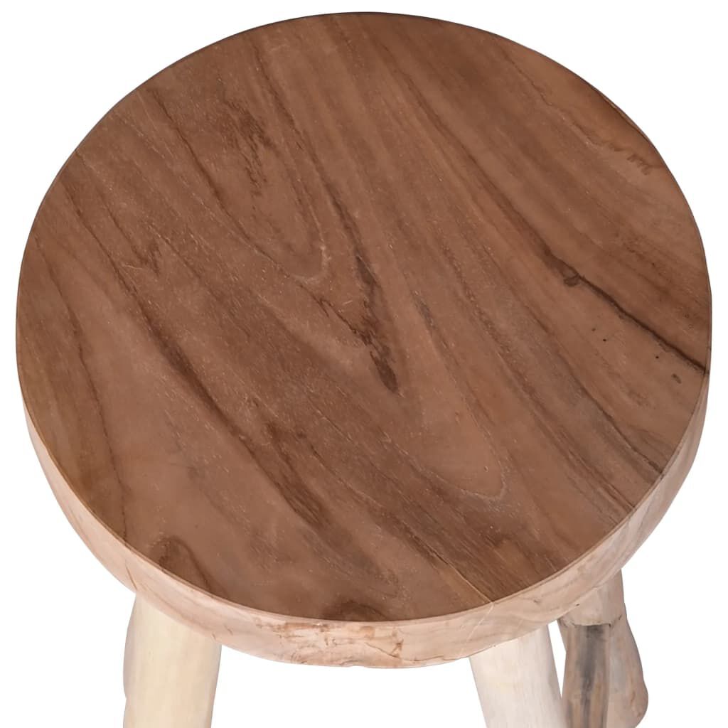 vidaXL Σκαμπό Μπαρ από Μασίφ Ξύλο Teak