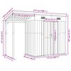 vidaXL Αποθήκη Κήπου Εκτεταμένη Οροφή Καφέ 277x107x181 εκ. Ατσάλι