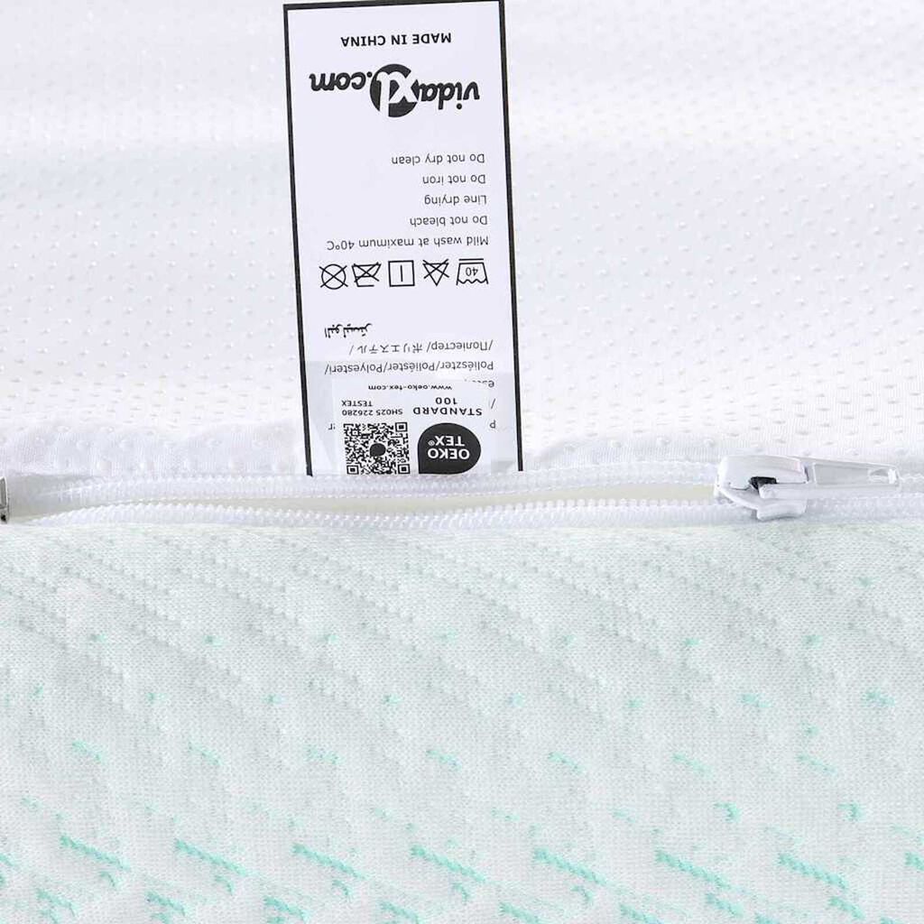 vidaXL Στρώματα Λευκό και Πράσινο 70 x 200 cm