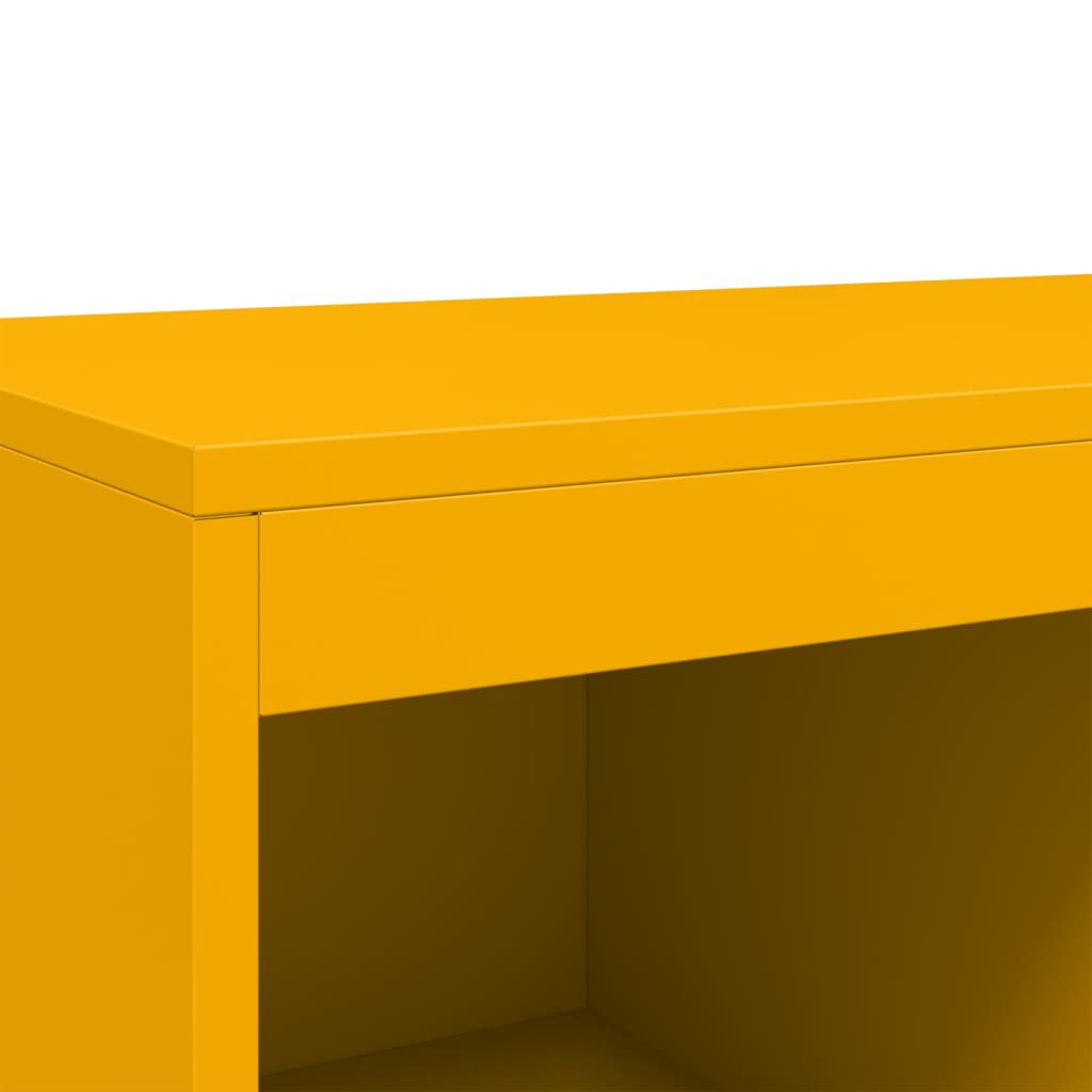 vidaXL Ντουλάπι Μουσταρδί 68x39x111,5 εκ. από Ατσάλι