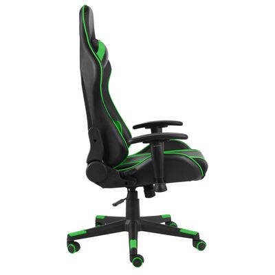vidaXL Καρέκλα Gaming Περιστρεφόμενη Πράσινη από PVC
