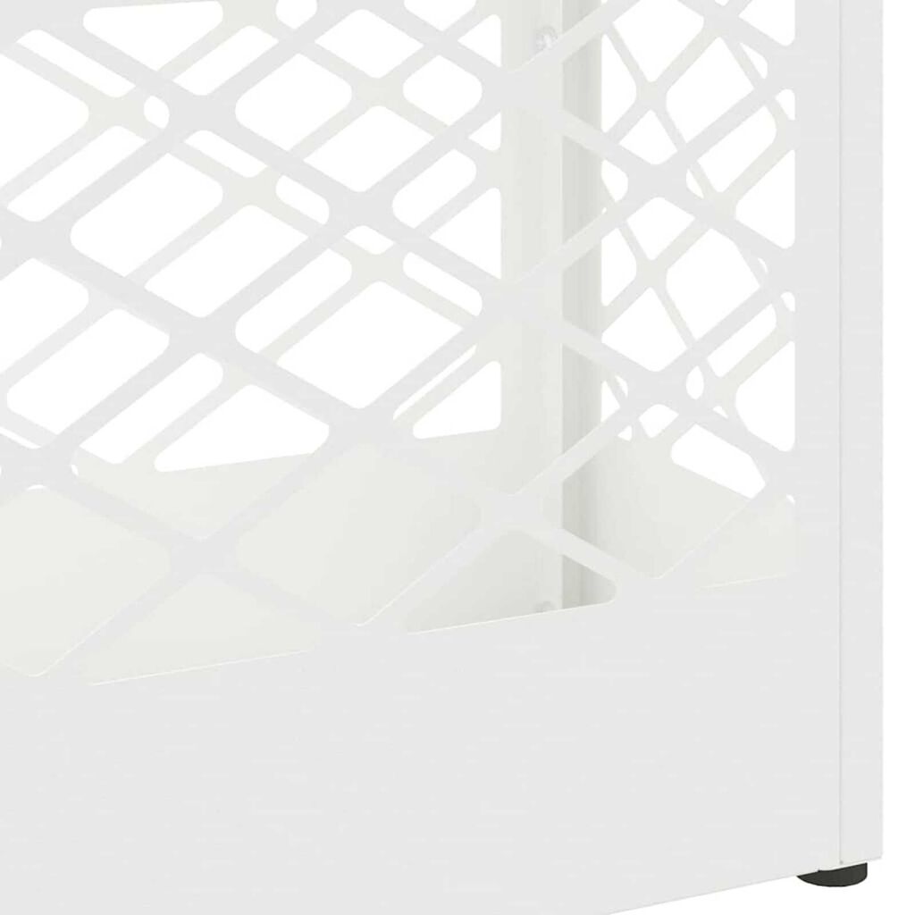 vidaXL Σχέδιο & βάση αποθήκευσης Λευκό 28 x 12 x 41 εκ Ατσάλι