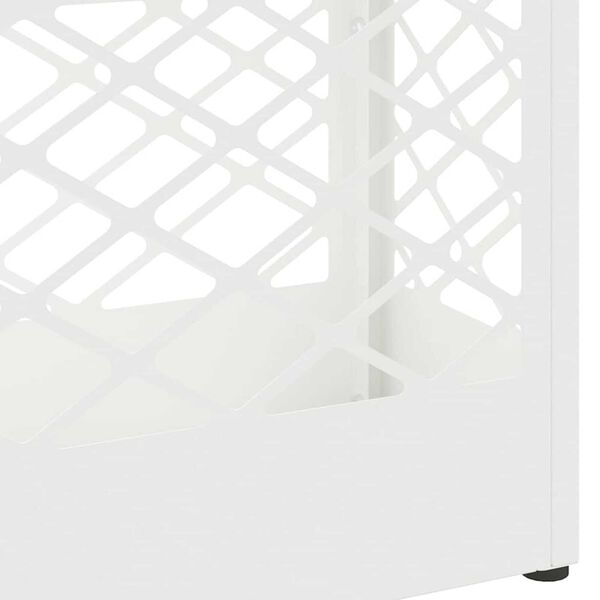 vidaXL Σχέδιο & βάση αποθήκευσης Λευκό 28 x 12 x 41 εκ Ατσάλι