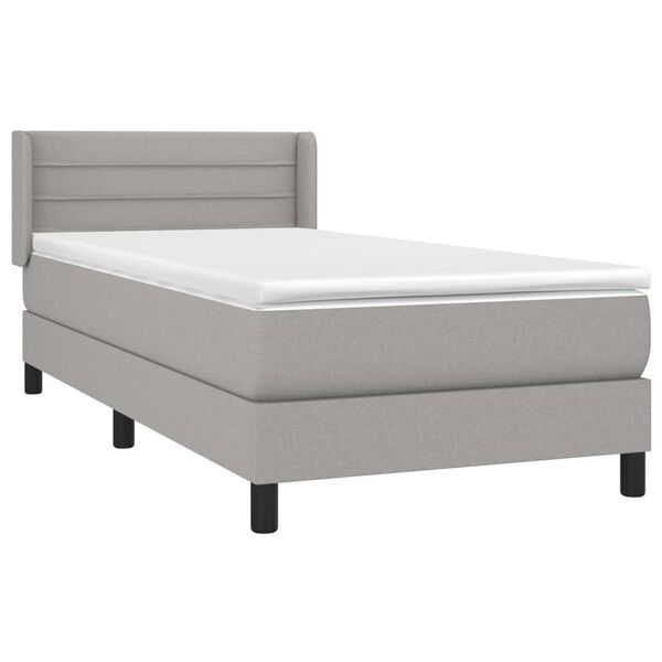 vidaXL &Kappa;&rho;&epsilon;&beta;ά&tau;&iota; Boxspring &mu;&epsilon; &Sigma;&tau;&rho;ώ&mu;&alpha; &Alpha;&nu;&omicron;&iota;&chi;&tau;ό &Gamma;&kappa;&rho;&iota; 90x200 &epsilon;&kappa;. &Upsilon;&phi;&alpha;&sigma;&mu;ά&tau;&iota;&nu;&omicron;