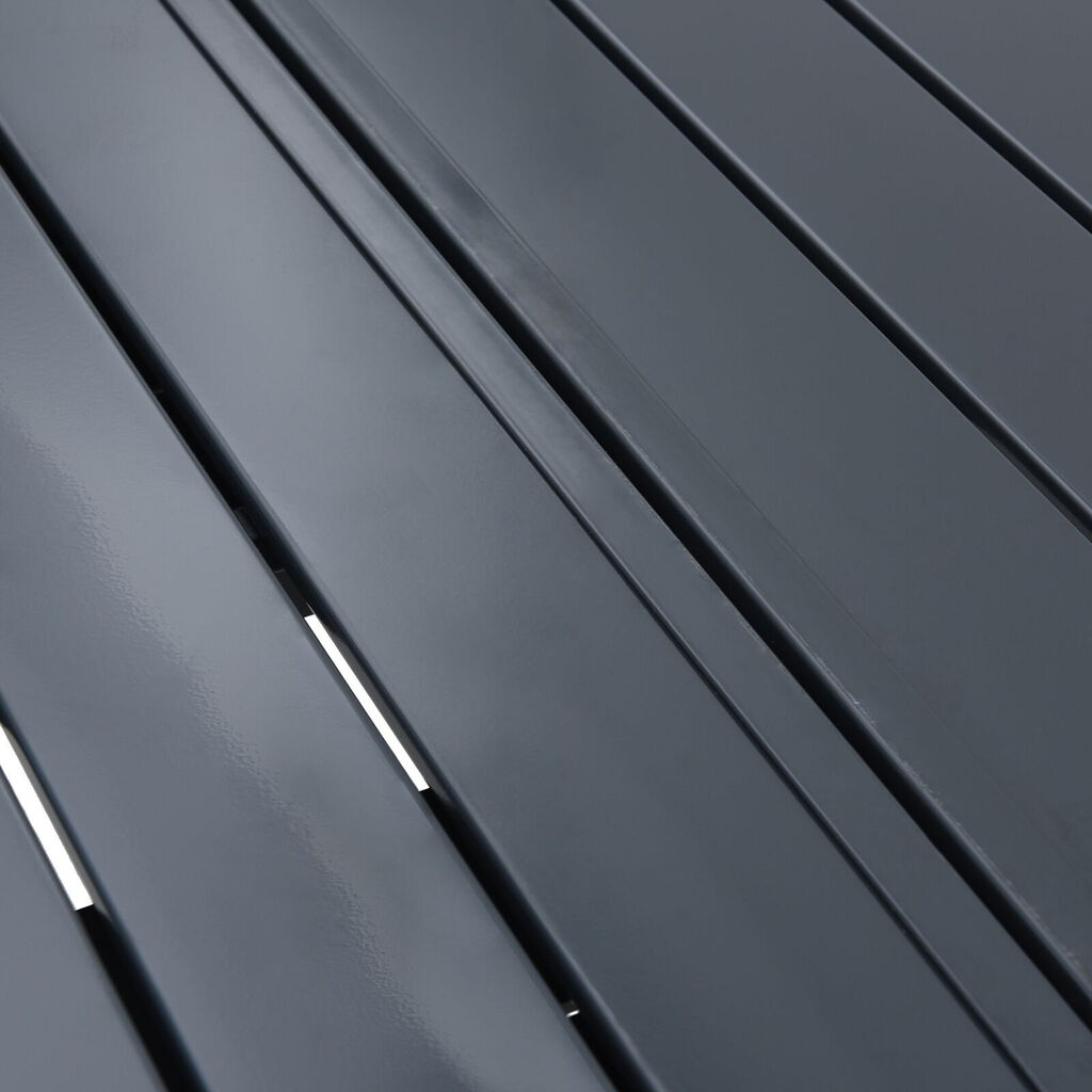 vidaXL Τραπέζια Επέκτασης 2 τμχ Ανθρακί 210x90x73 εκ. Χάλυβας