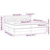 vidaXL &Kappa;&rho;&epsilon;&beta;ά&tau;&iota; Boxspring &mu;&epsilon; &Sigma;&tau;&rho;ώ&mu;&alpha; &Mu;&alpha;ύ&rho;&omicron; 200x200 &epsilon;&kappa;. &Beta;&epsilon;&lambda;&omicron;ύ&delta;&iota;&nu;&omicron;