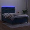 vidaXL &Kappa;&rho;&epsilon;&beta;ά&tau;&iota; Boxspring &mu;&epsilon; &Sigma;&tau;&rho;ώ&mu;&alpha; & LED &Sigma;&kappa;. &Mu;&pi;&lambda;&epsilon; 140x200&epsilon;&kappa;. &Beta;&epsilon;&lambda;&omicron;ύ&delta;&iota;&nu;&omicron;