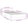 vidaXL Σκελετός Κρεβατιού Χωρίς Στρώμα Taupe 100 x 200 εκ. Υφασμάτινο