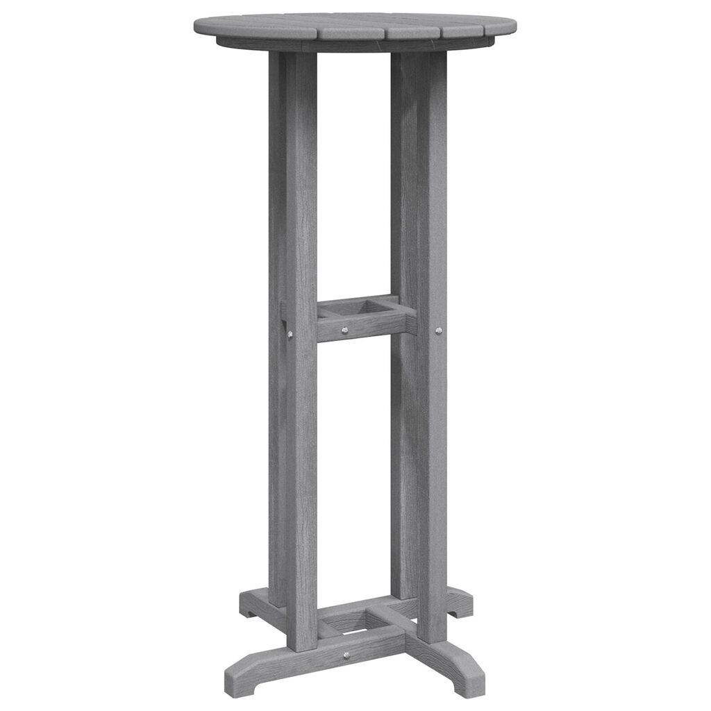 vidaXL Bar Table Ανοιχτό Γκρι 55x55x107 εκ. HDPE
