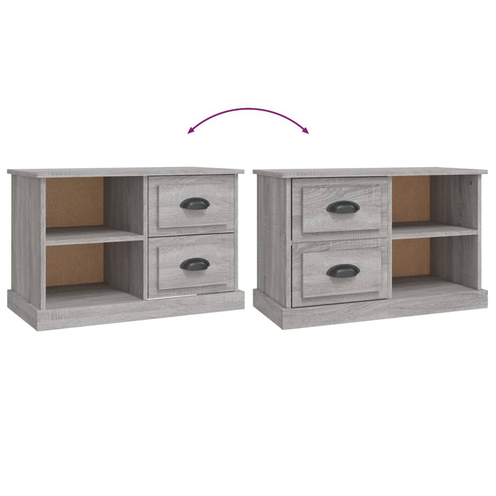 vidaXL Έπιπλο Τηλεόρασης Γκρι Sonoma 73x35,5x47,5εκ. από Επεξεργ. Ξύλο