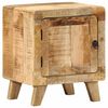 vidaXL Κομοδίνο 40x32x46 cm από μασίφ ξύλο Rough Mango