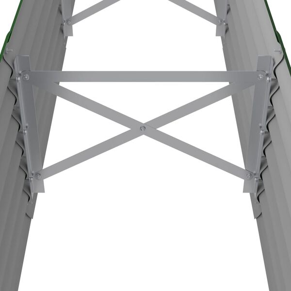 vidaXL Ζαρντινιέρα Πράσινη 224x40x36 εκ Ατσάλι με Ηλεκτρ. Βαφή Πούδρας
