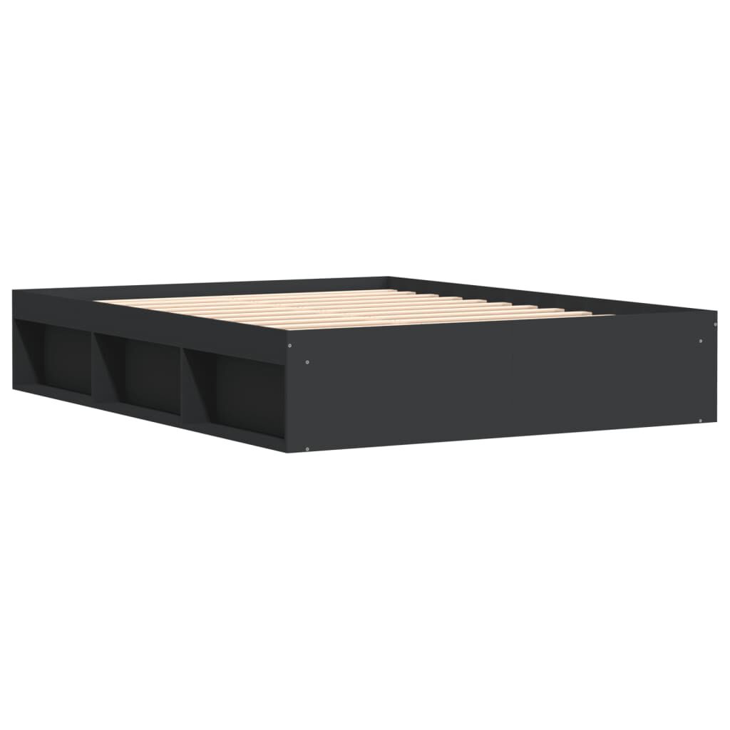 vidaXL Πλαίσιο Κρεβατιού Μαύρο 160 x 200 εκ.