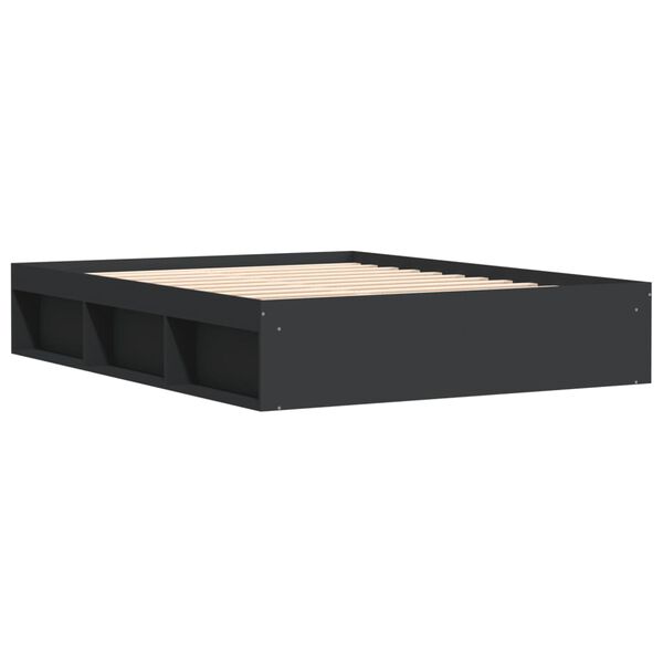 vidaXL Πλαίσιο Κρεβατιού Μαύρο 160 x 200 εκ.