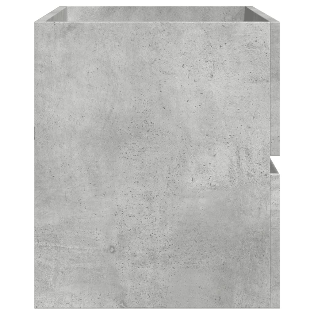 vidaXL Ντουλάπι Νιπτήρα Γκρι Σκυροδέματος 100x38,5x45 εκ. Επεξ. Ξύλο