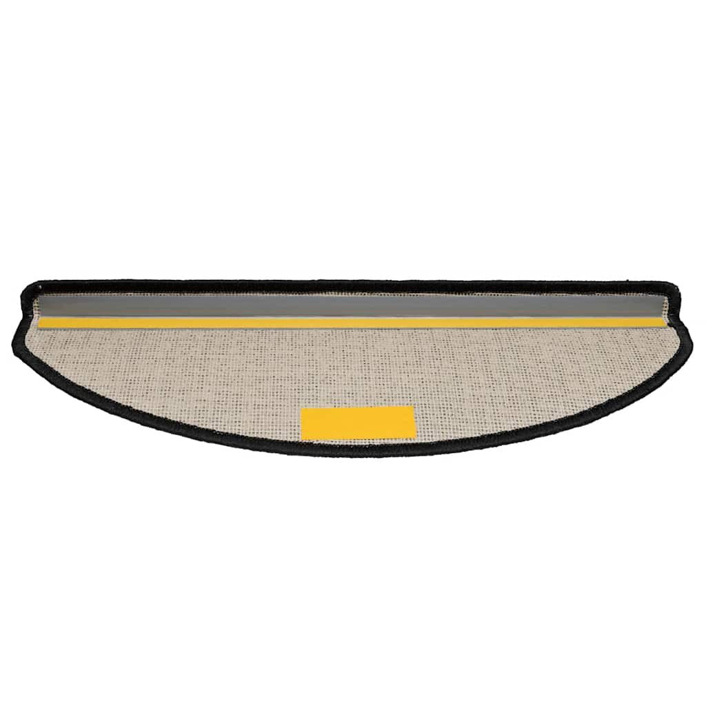 vidaXL Πατάκια για σκάλες 30 τεμάχια Μαύρο 65x21x4 cm