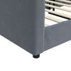 vidaXL Καναπές Κρεβάτι Σκούρο Γκρι 80 x 200 εκ. Βελούδινος