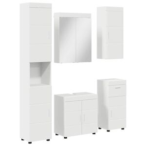 vidaXL &Sigma;&epsilon;&tau; &Epsilon;&pi;ί&pi;&lambda;&omega;&nu; &Mu;&pi;ά&nu;&iota;&omicron;&upsilon; TULUM 5 &tau;&epsilon;&mu;. &Lambda;&epsilon;&upsilon;&kappa;ό 60 x 34 x 63 &epsilon;&kappa;