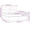 vidaXL &Kappa;&rho;&epsilon;&beta;ά&tau;&iota; Boxspring &mu;&epsilon; &Sigma;&tau;&rho;ώ&mu;&alpha; &Mu;&alpha;ύ&rho;&omicron; 160x200 &epsilon;&kappa;. &Beta;&epsilon;&lambda;&omicron;ύ&delta;&iota;&nu;&omicron;