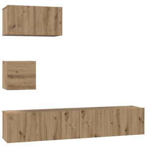 vidaXL &Sigma;&epsilon;&tau; &epsilon;&pi;ί&pi;&lambda;&omicron;&upsilon; &tau;&eta;&lambda;&epsilon;ό&rho;&alpha;&sigma;&eta;&sigmaf; 3 &tau;&mu;&chi;. Artisan Oak &Epsilon;&pi;&epsilon;&xi;&epsilon;&rho;&gamma;&alpha;&sigma;&mu;έ&nu;&omicron; &Xi;ύ&lambda;&omicron;