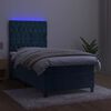 vidaXL &Kappa;&rho;&epsilon;&beta;ά&tau;&iota; Boxspring &mu;&epsilon; &Sigma;&tau;&rho;ώ&mu;&alpha; & LED &Sigma;&kappa;. &Mu;&pi;&lambda;&epsilon; 90x190 &epsilon;&kappa;. &Beta;&epsilon;&lambda;&omicron;ύ&delta;&iota;&nu;&omicron;