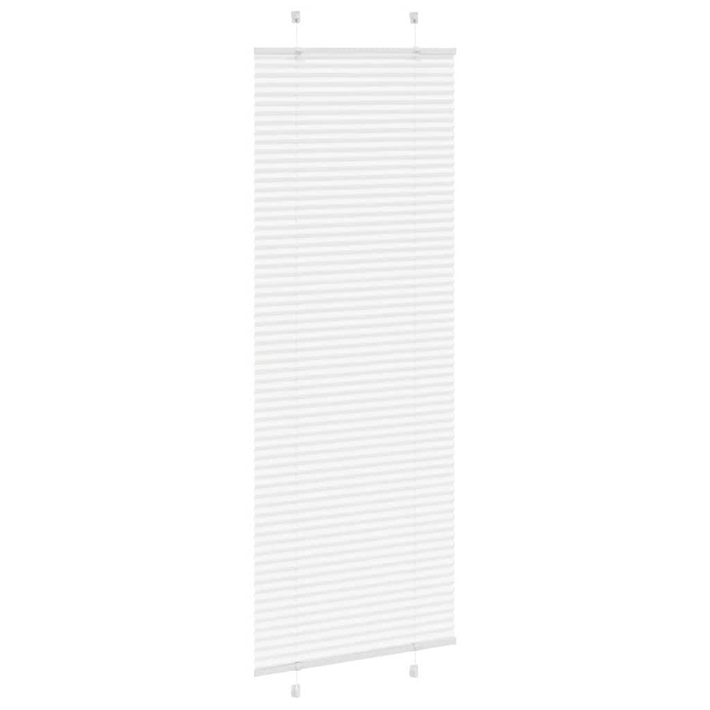 vidaXL Πλισέ περσίδα Λευκό 80x200 cm Πλάτος υφάσματος 79,4 cm