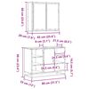 vidaXL Σετ Επίπλων Μπάνιου 2 Τεμαχίων Γκρι sonoma από Τεχν. Ξύλο