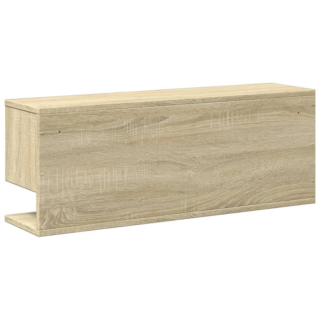 vidaXL Ντουλάπι Τοίχου Sonoma Δρυς 80x20x30 εκ. από Επεξεργασμένο Ξύλο