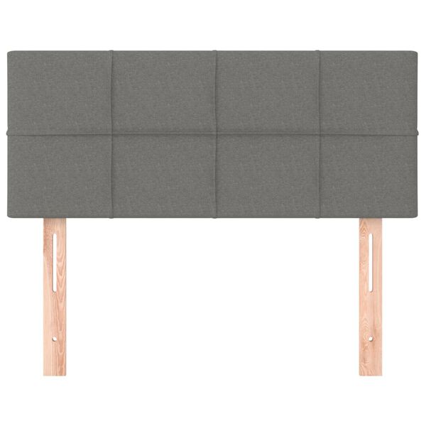 vidaXL Κεφαλάρι Κρεβατιού Σκούρο Γκρι 100x5x78/88 εκ. Υφασμάτινο