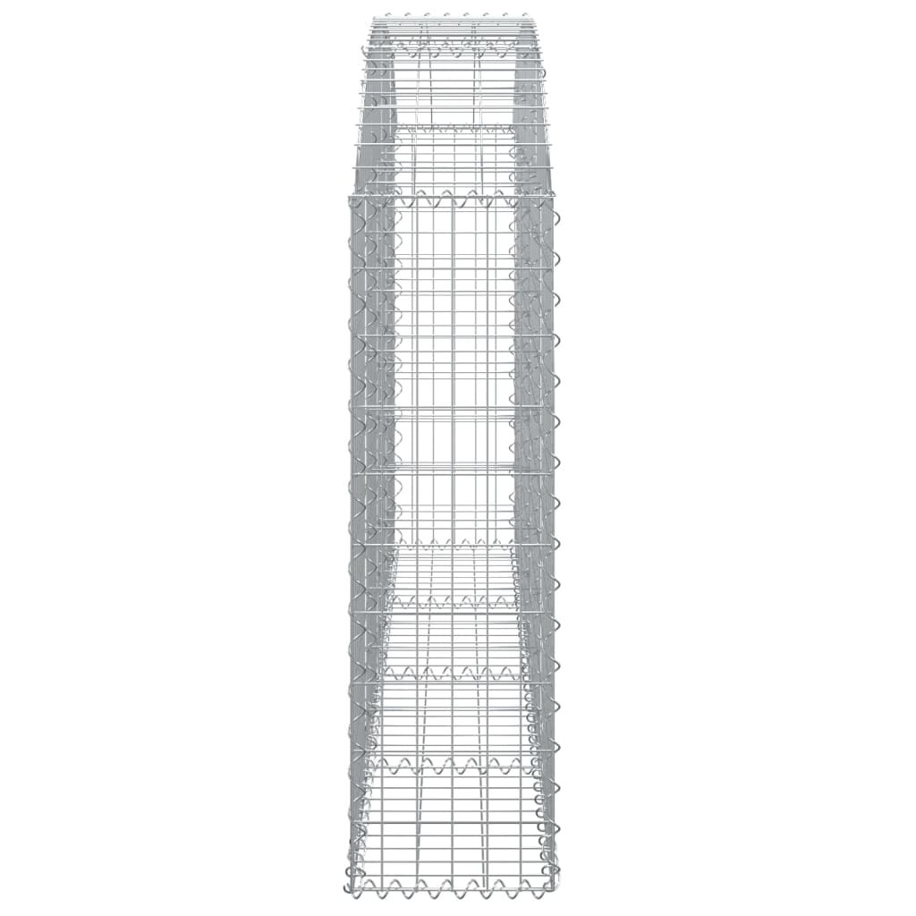 vidaXL Συρματοκιβώτιο Τοξωτό 200x30x100/120εκ. από Γαλβανισμένο Χάλυβα