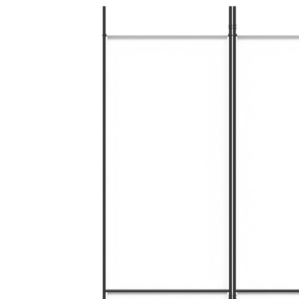 vidaXL Διαχωριστικό Δωματίου με 4 Πάνελ Λευκό 200 x 220 εκ. Υφασμάτινο