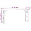 vidaXL Τραπέζι Μπύρας Πτυσσόμενο 170x50x75/105 εκ. Μασίφ Ξύλο Ελάτης