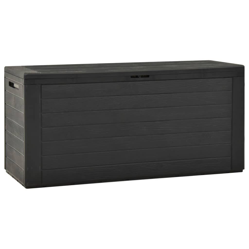 vidaXL Μπαούλο Αποθήκευσης Κήπου Ανθρακί 116 x 44 x 55 εκ.