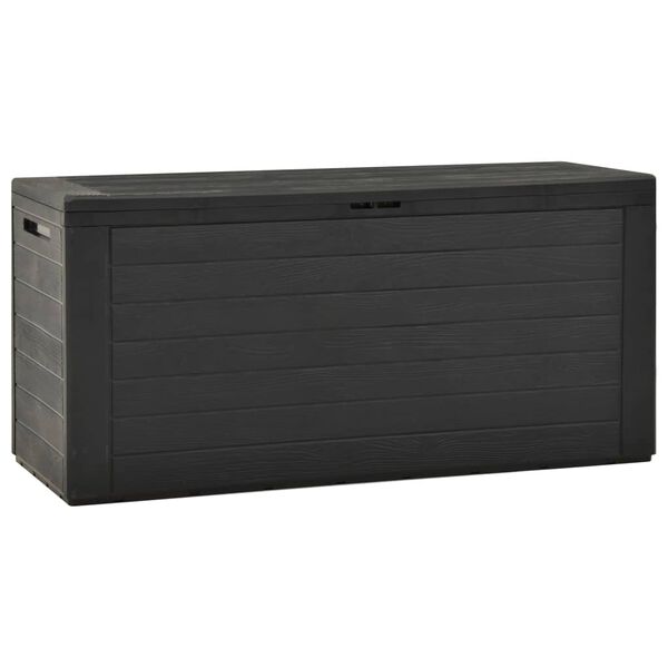 vidaXL Μπαούλο Αποθήκευσης Κήπου Ανθρακί 116 x 44 x 55 εκ.