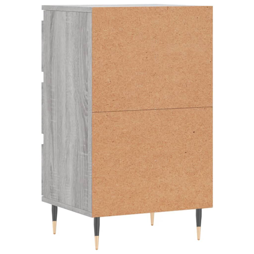 vidaXL Συρταριέρα Γκρι Sonoma 40 x 35 x 70 εκ. από Επεξεργασμένο Ξύλο