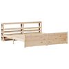 vidaXL Πλαίσιο Κρεβατιού με Κεφαλάρι 200x200 εκ. από Μασίφ Ξύλο Πεύκου