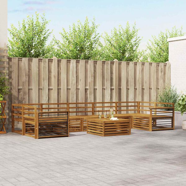 vidaXL &Sigma;&epsilon;&iota;&rho;ά &Kappa;&alpha;&nu;&alpha;&pi;έ &Epsilon;&xi;&omega;&tau;&epsilon;&rho;&iota;&kappa;&omicron;ύ 8 pcs &Phi;&upsilon;&sigma;&iota;&kappa;ό