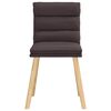 vidaXL Καρέκλες Τραπεζαρίας 4 τεμ. Σκούρο Καφέ Υφασμάτινες