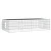 vidaXL Κλουβί Κουνελιών 2 Πάνελ 220x110x55 εκ. από Γαλβανισμένο Σίδερο