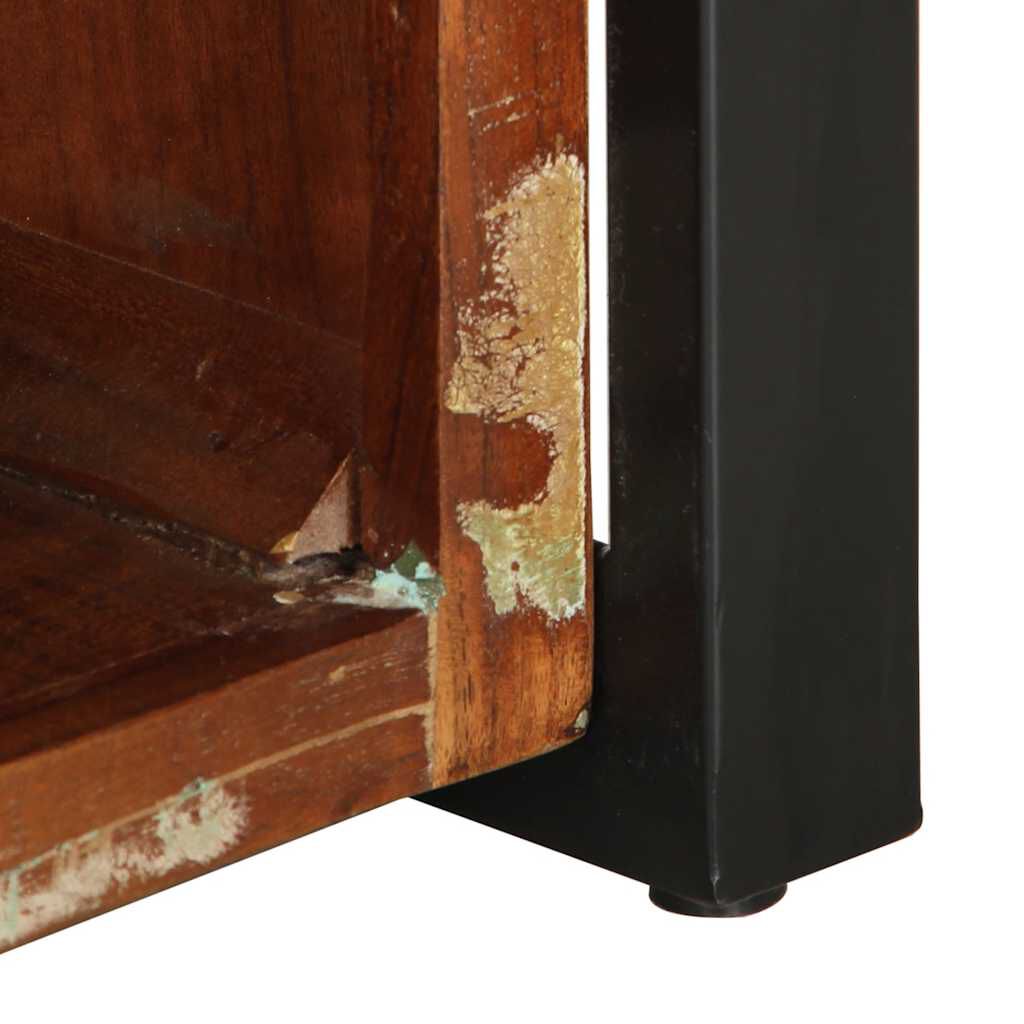 vidaXL Τραπεζάκι σαλονιού πολύχρωμο 90x50x36cm Ξύλο μασίφ αναγεννημένο