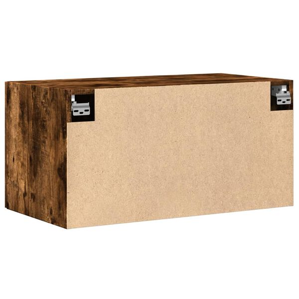 vidaXL Ντουλάπι Τοίχου Καπνιστή Δρυς 80x42,5x40 εκ. Επεξεργασμένο Ξύλο