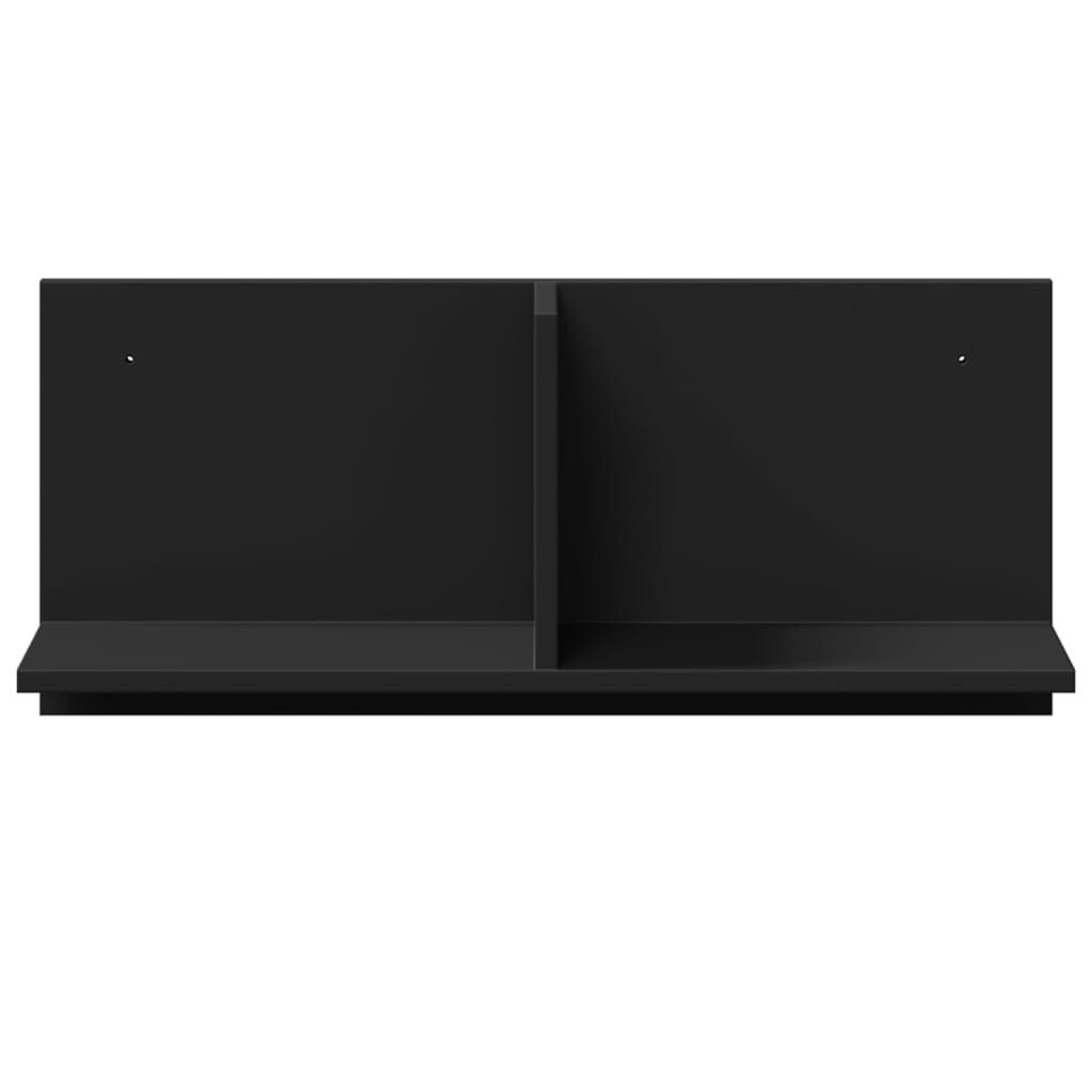 vidaXL Ντουλάπι Τοίχου Μαύρο 70x16,5x30 εκ. από Επεξεργασμένο Ξύλο