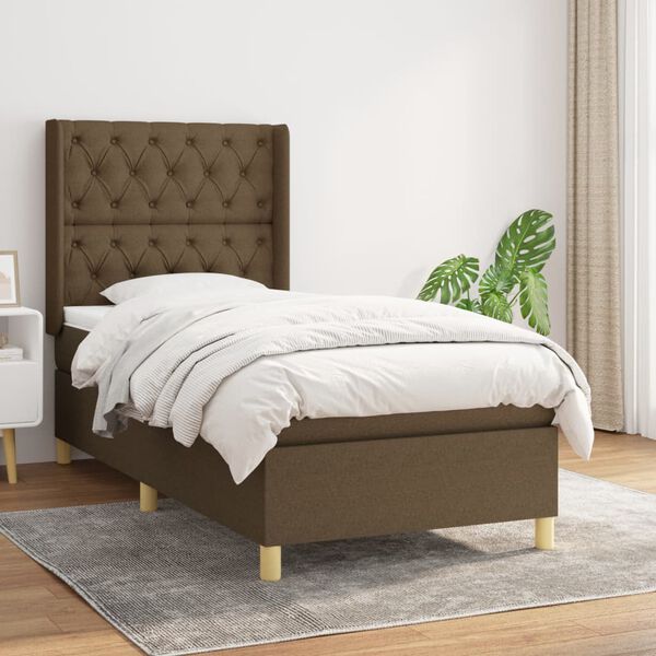 vidaXL &Kappa;&rho;&epsilon;&beta;ά&tau;&iota; Boxspring &mu;&epsilon; &Sigma;&tau;&rho;ώ&mu;&alpha; &Sigma;&kappa;&omicron;ύ&rho;&omicron; &Kappa;&alpha;&phi;έ 80x200 &epsilon;&kappa;. &Upsilon;&phi;&alpha;&sigma;&mu;ά&tau;&iota;&nu;&omicron;