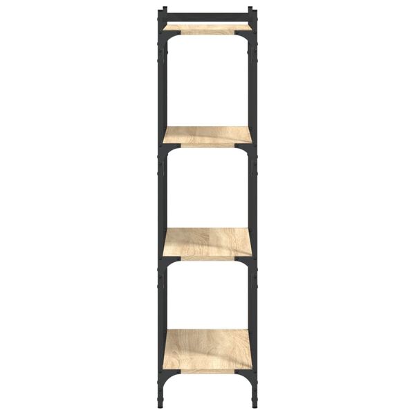 vidaXL Βιβλιοθήκη 4 Επιπέδων Sonoma Δρυς 60x30x120 εκ. Επεξεργ. Ξύλο